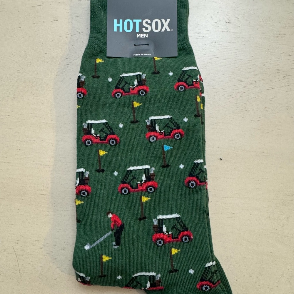 NWT Hot Sox Golf-Themed Socks 🧦
